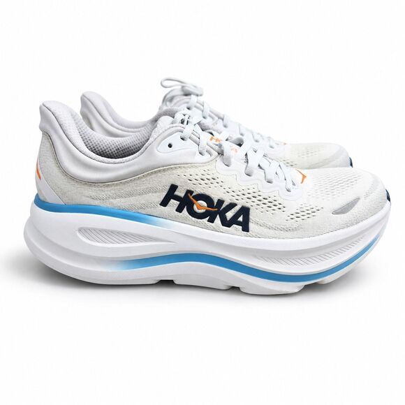 HOKA Bondi 9 Sea Salt Skyward Blue 1162011-SSTC Men’s Running Shoes 9.5D